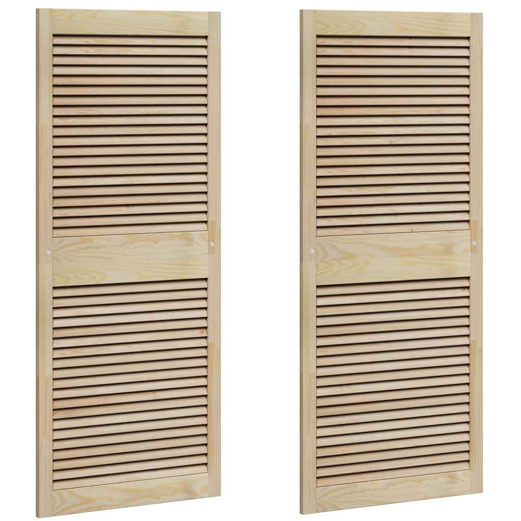 Porta per Armadio 2 pcs Naturale 140.5 x 2.1 x 49.5 cm 42019265