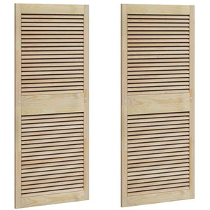 Porta per Armadio 2 pcs Naturale 140.5 x 2.1 x 49.5 cm 42019265