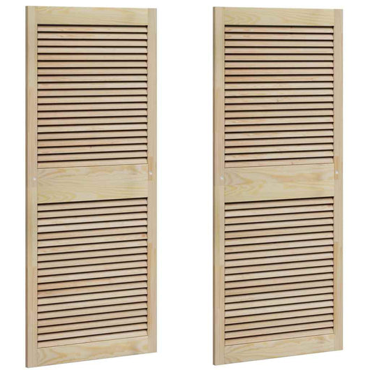 Porta per Armadio 2 pcs Naturale 140.5 x 2.1 x 49.5 cm 42019265