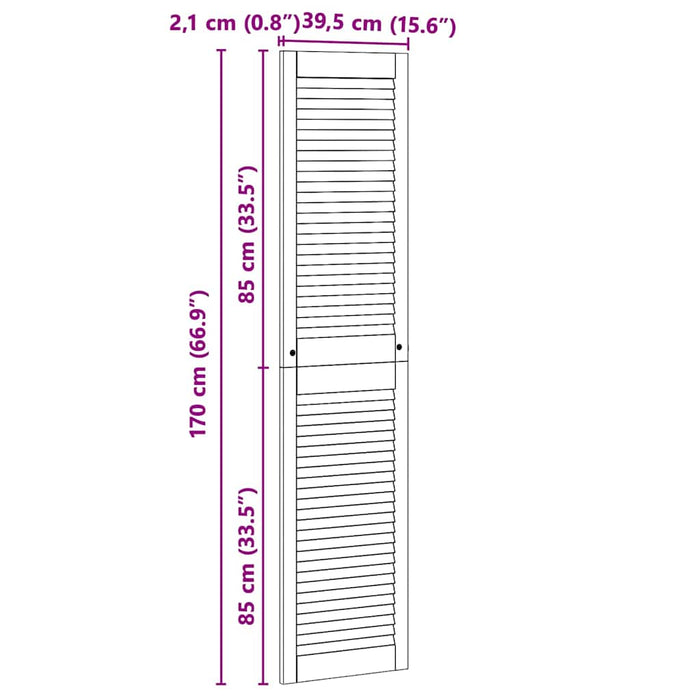 Porta per Armadio Altro con porta Marrone 170 x 39.5 x 2.1 cm 42019266