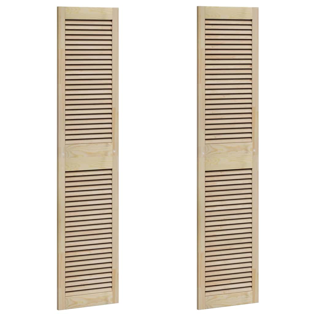 vidaXL Porte per Armadi Altro 2 pcs Marrone 170 x 39.5 x 2.1 cm
