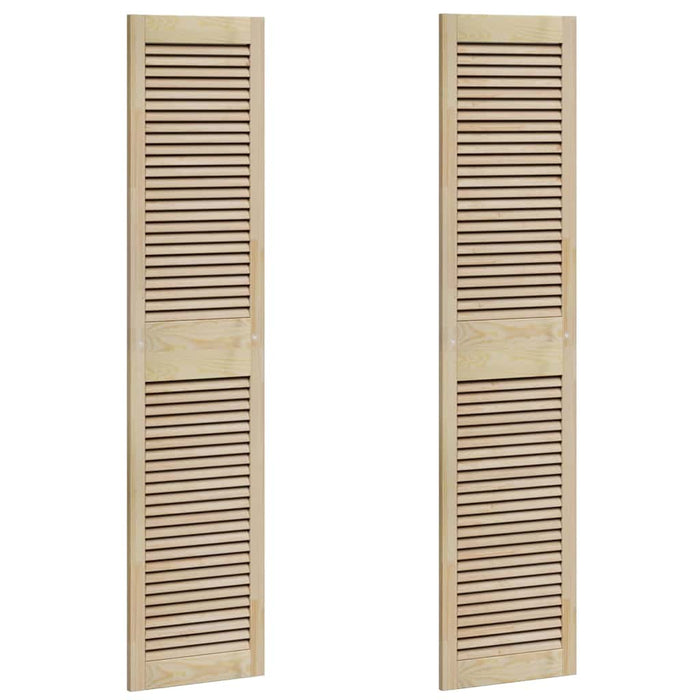 vidaXL Porte per Armadi Altro 2 pcs Marrone 170 x 39.5 x 2.1 cm