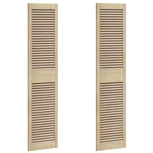 Porta per Armadio 2 pcs Naturale 140.5 x 2.1 x 49.5 cm 42019267