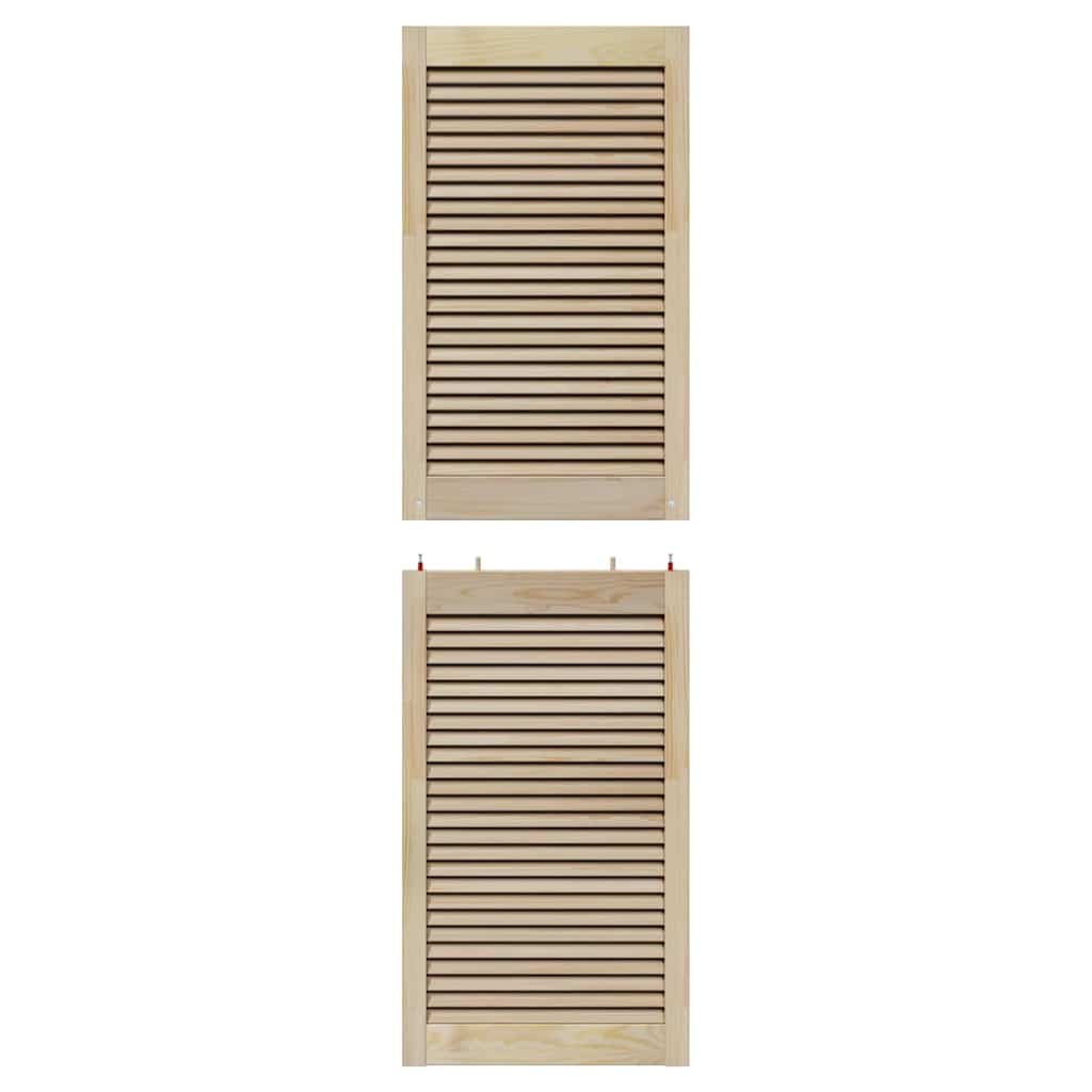 vidaXL Porte per Armadi Altro 2 pcs Marrone 170 x 49.5 x 2.1 cm