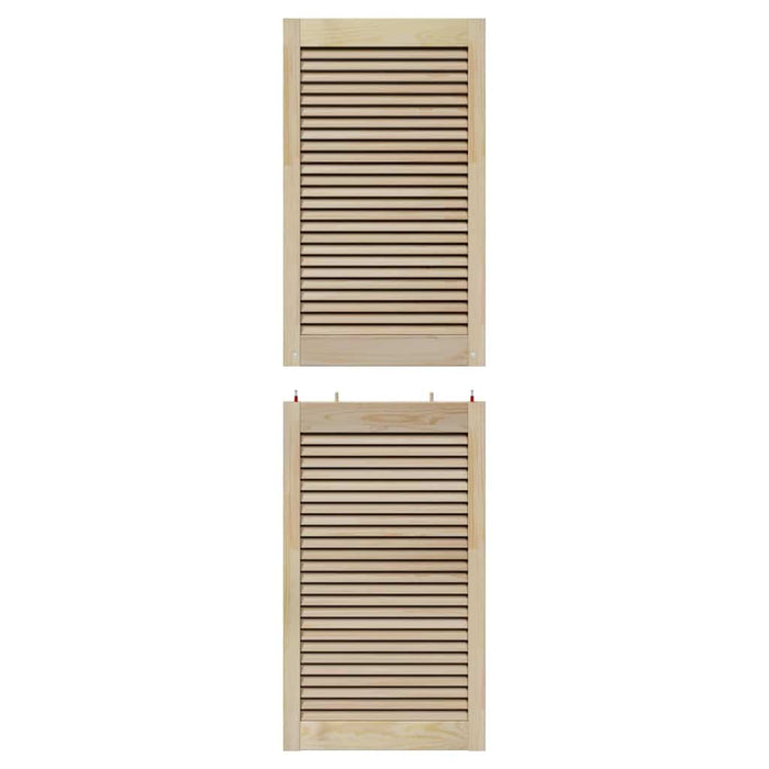 vidaXL Porte per Armadi Altro 2 pcs Marrone 170 x 49.5 x 2.1 cm