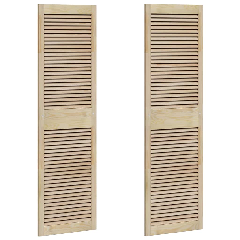 vidaXL Porte per Armadi Altro 2 pcs Marrone 170 x 49.5 x 2.1 cm