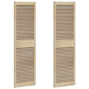 vidaXL Porte per Armadi Altro 2 pcs Marrone 170 x 49.5 x 2.1 cm