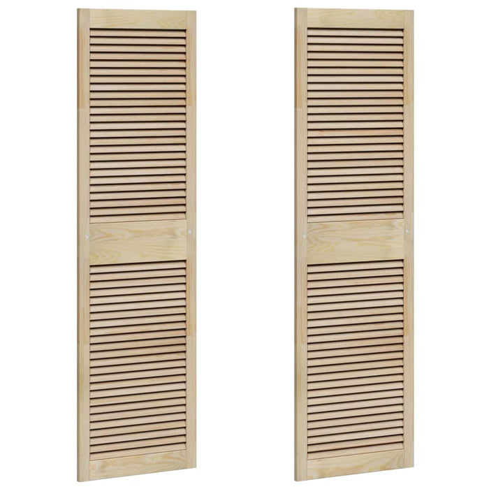 vidaXL Porte per Armadi Altro 2 pcs Marrone 170 x 49.5 x 2.1 cm