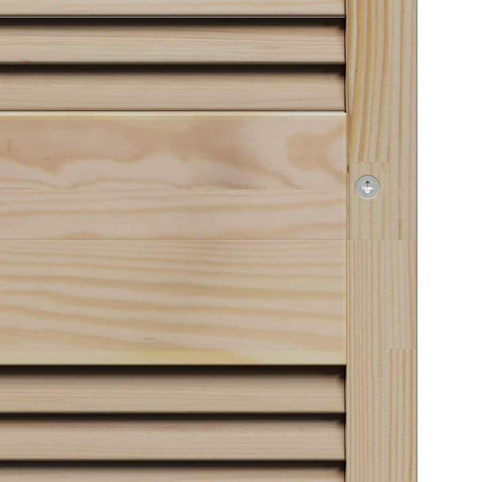 vidaXL Porte per Armadi Altro 2 pcs Marrone 170 x 59.5 x 2.1 cm