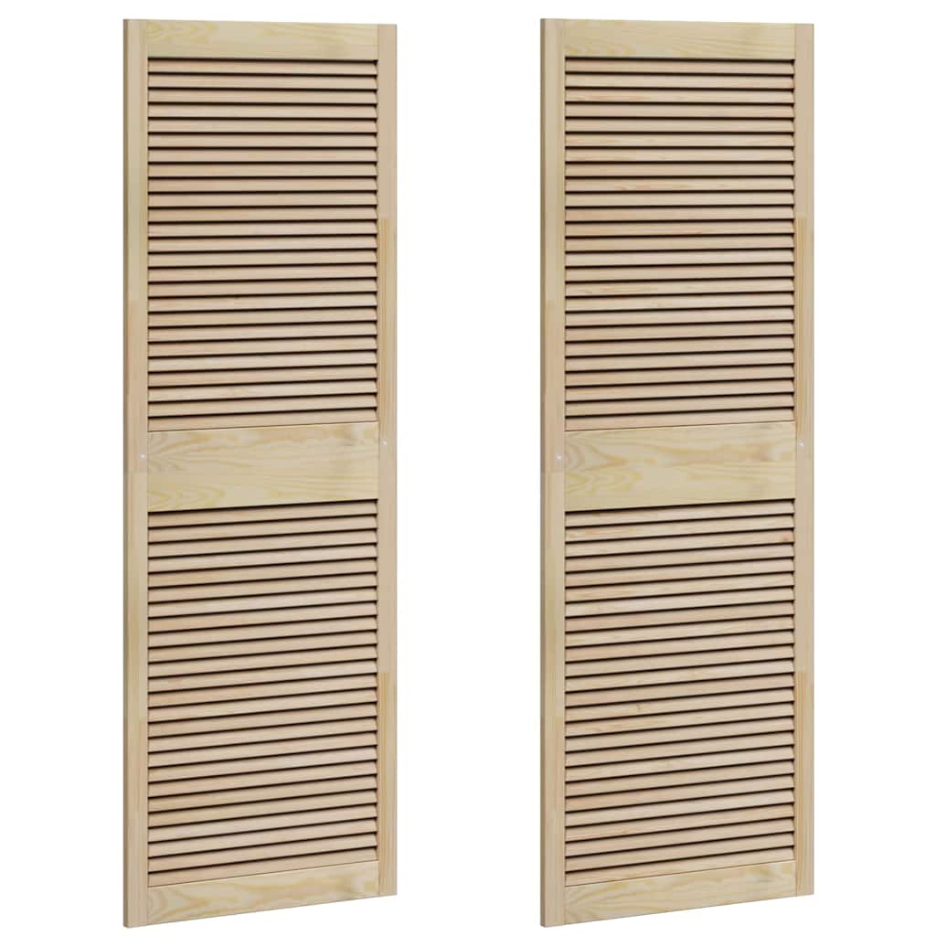 vidaXL Porte per Armadi Altro 2 pcs Marrone 170 x 59.5 x 2.1 cm