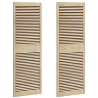 vidaXL Porte per Armadi Altro 2 pcs Marrone 170 x 59.5 x 2.1 cm