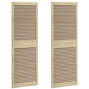 vidaXL Porte per Armadi Altro 2 pcs Marrone 170 x 59.5 x 2.1 cm
