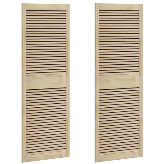 vidaXL Porte per Armadi Altro 2 pcs Marrone 170 x 59.5 x 2.1 cm