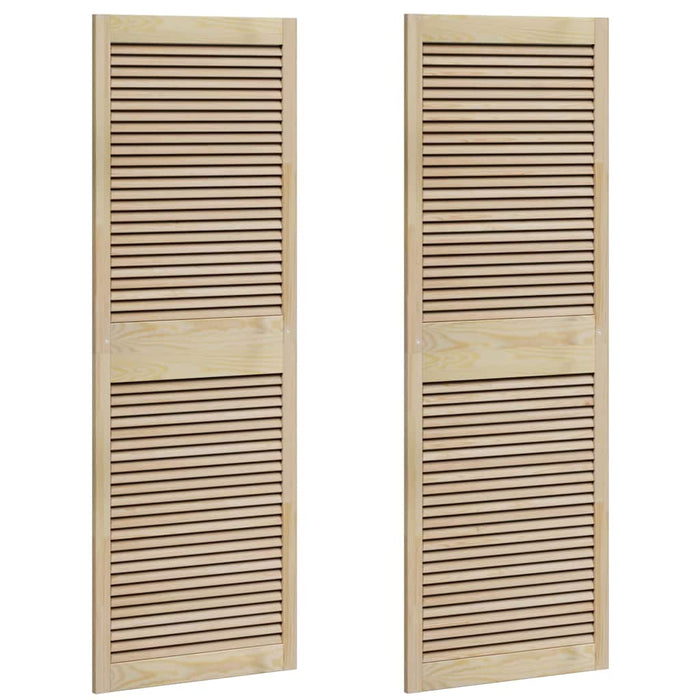 vidaXL Porte per Armadi Altro 2 pcs Marrone 170 x 59.5 x 2.1 cm