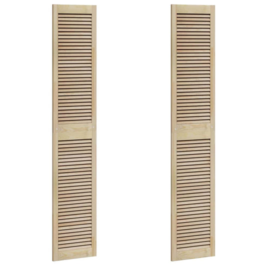 vidaXL Porte per Armadi Altro 2 pcs Marrone 201 x 39.5 x 2.1 cm