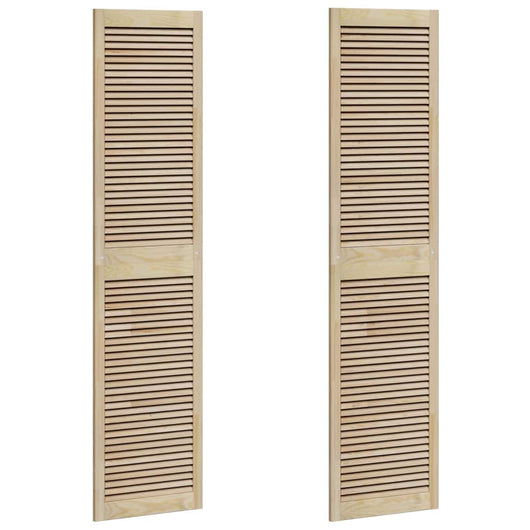 vidaXL Porte per Armadi Altro 2 pcs Marrone 201 x 49.5 x 2.1 cm