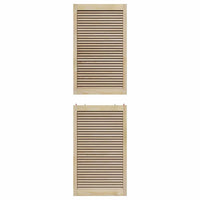 vidaXL Porte per Armadi Altro 2 pcs Marrone 201 x 59.5 x 2.1 cm