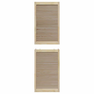 vidaXL Porte per Armadi Altro 2 pcs Marrone 201 x 59.5 x 2.1 cm