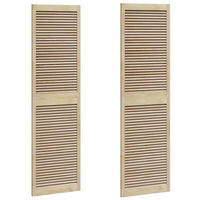 vidaXL Porte per Armadi Altro 2 pcs Marrone 201 x 59.5 x 2.1 cm