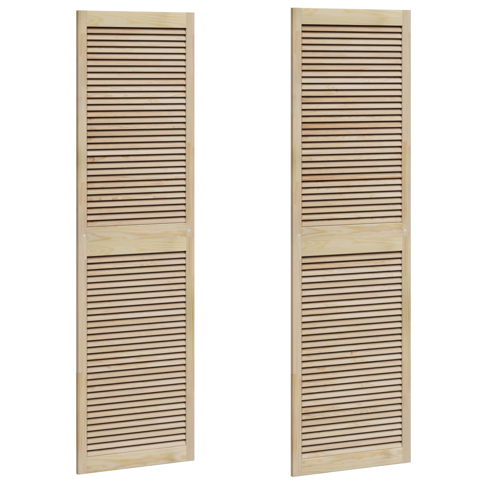 Porta per Armadio 2 pcs Naturale 140.5 x 2.1 x 49.5 cm 42019277