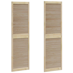 Porta per Armadio 2 pcs Naturale 140.5 x 2.1 x 49.5 cm 42019277
