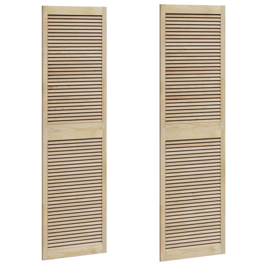 Porta per Armadio 2 pcs Naturale 140.5 x 2.1 x 49.5 cm 42019277