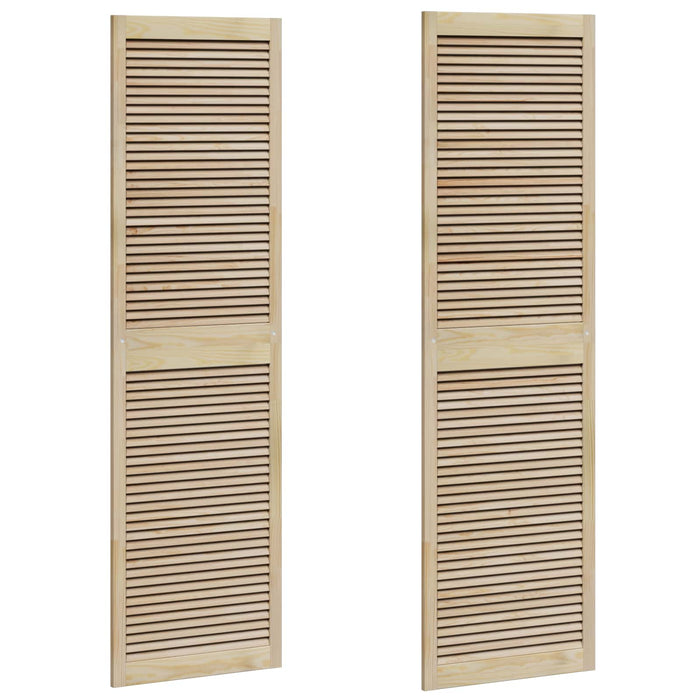 Porta per Armadio 2 pcs Naturale 140.5 x 2.1 x 49.5 cm 42019277