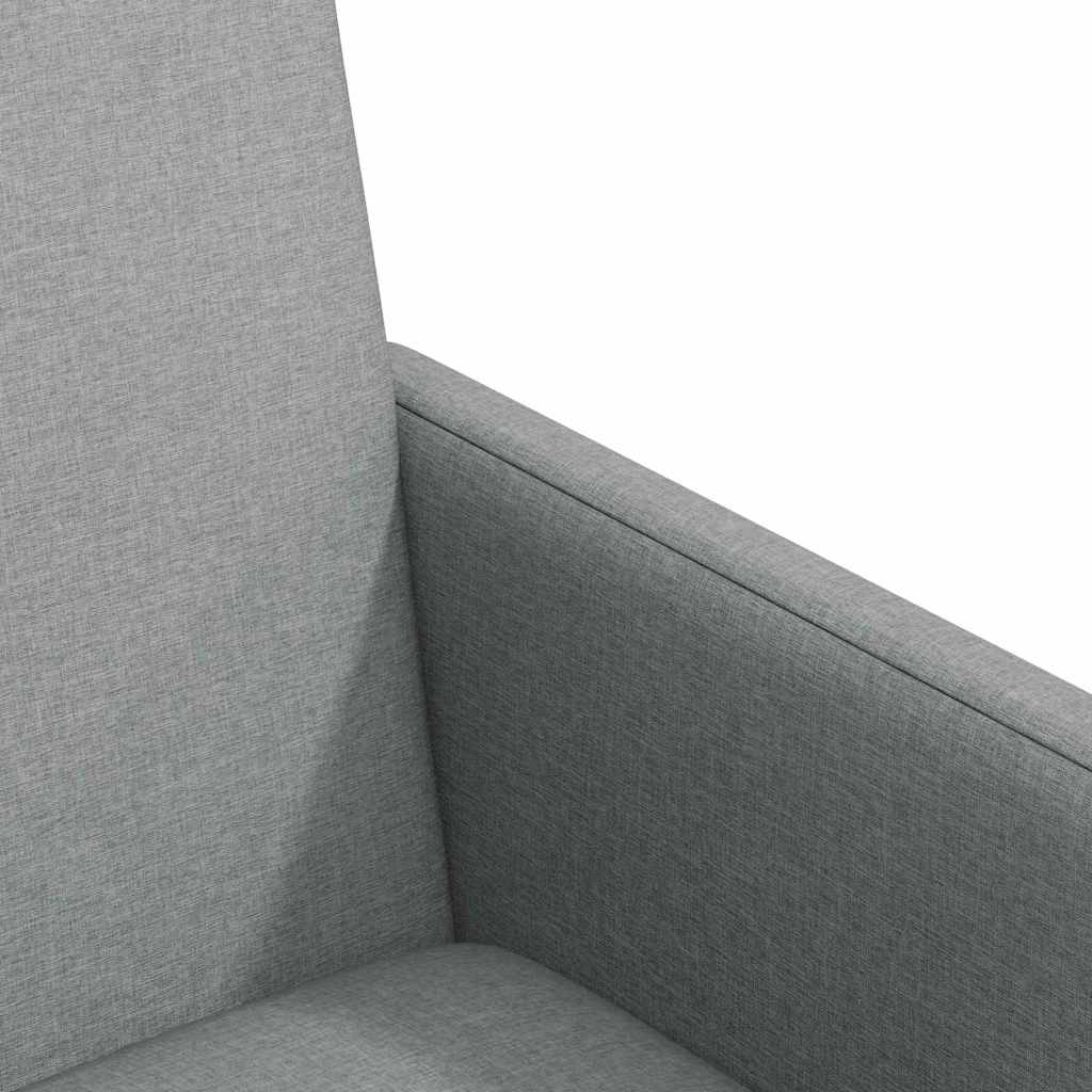 Sedie da pranzo 2 pcs Grigio chiaro 57 x 66 x 94 cm Tessuto 42017807