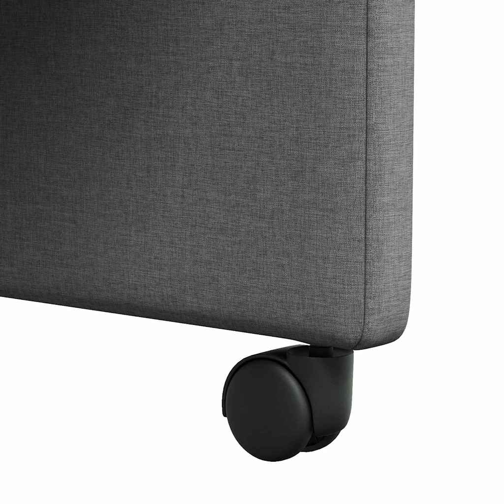 Sedie da pranzo 2 pcs Grigio scuro 57 x 66 x 94 cm Tessuto 42017808