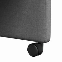 vidaXL Sedia da pranzo 2 pcs Grigio scuro 57 x 66 x 94 cm Tessuto