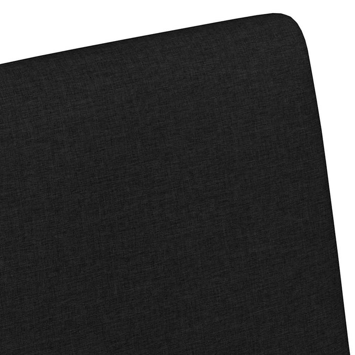 vidaXL Sedia da pranzo con cuscino 2 pcs Nero 57 x 66 x 94 cm Tessuto