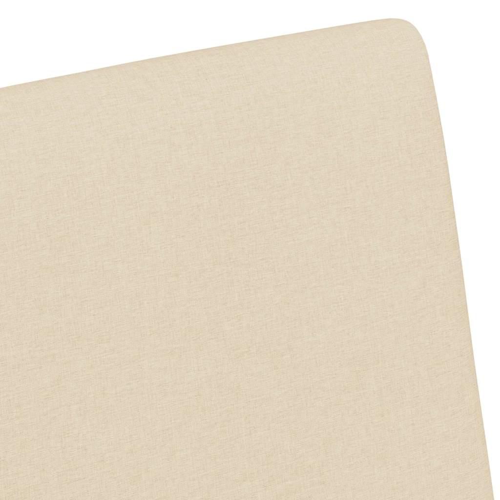 Sedie da pranzo con ruote 2 pcs Crema 57 x 66 x 94 cm Tessuto 42017814