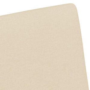 Sedie da pranzo con ruote 2 pcs Crema 57 x 66 x 94 cm Tessuto 42017814