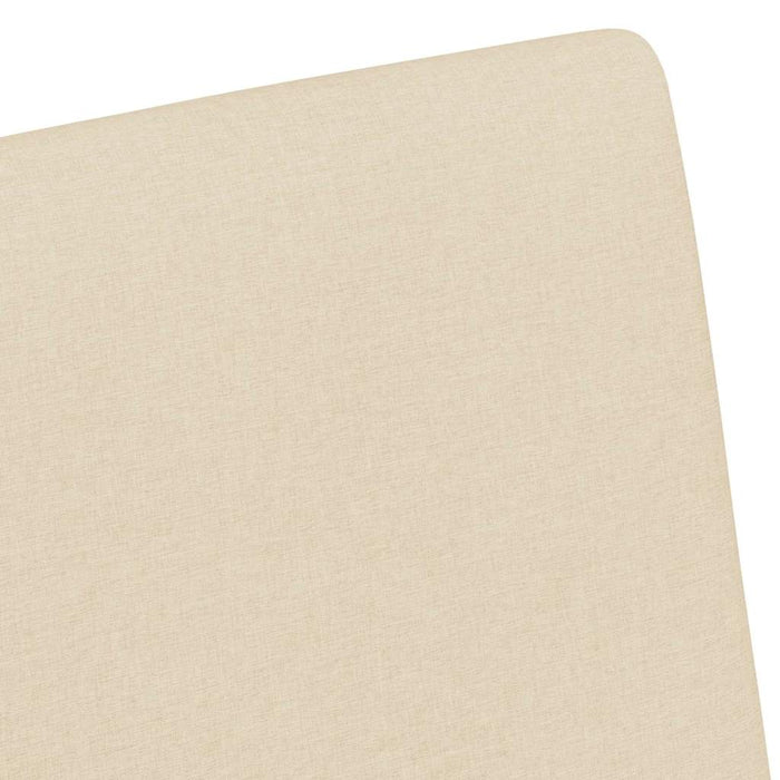 Sedie da pranzo con ruote 2 pcs Crema 57 x 66 x 94 cm Tessuto 42017814