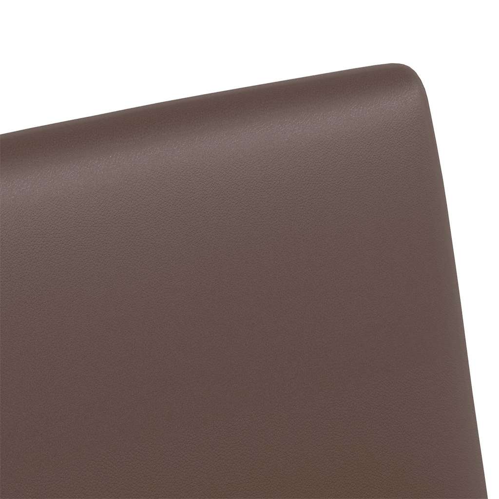 Sedie da pranzo 2 pcs Marrone 57 x 66 x 94 cm Pelle sintetica 42017818