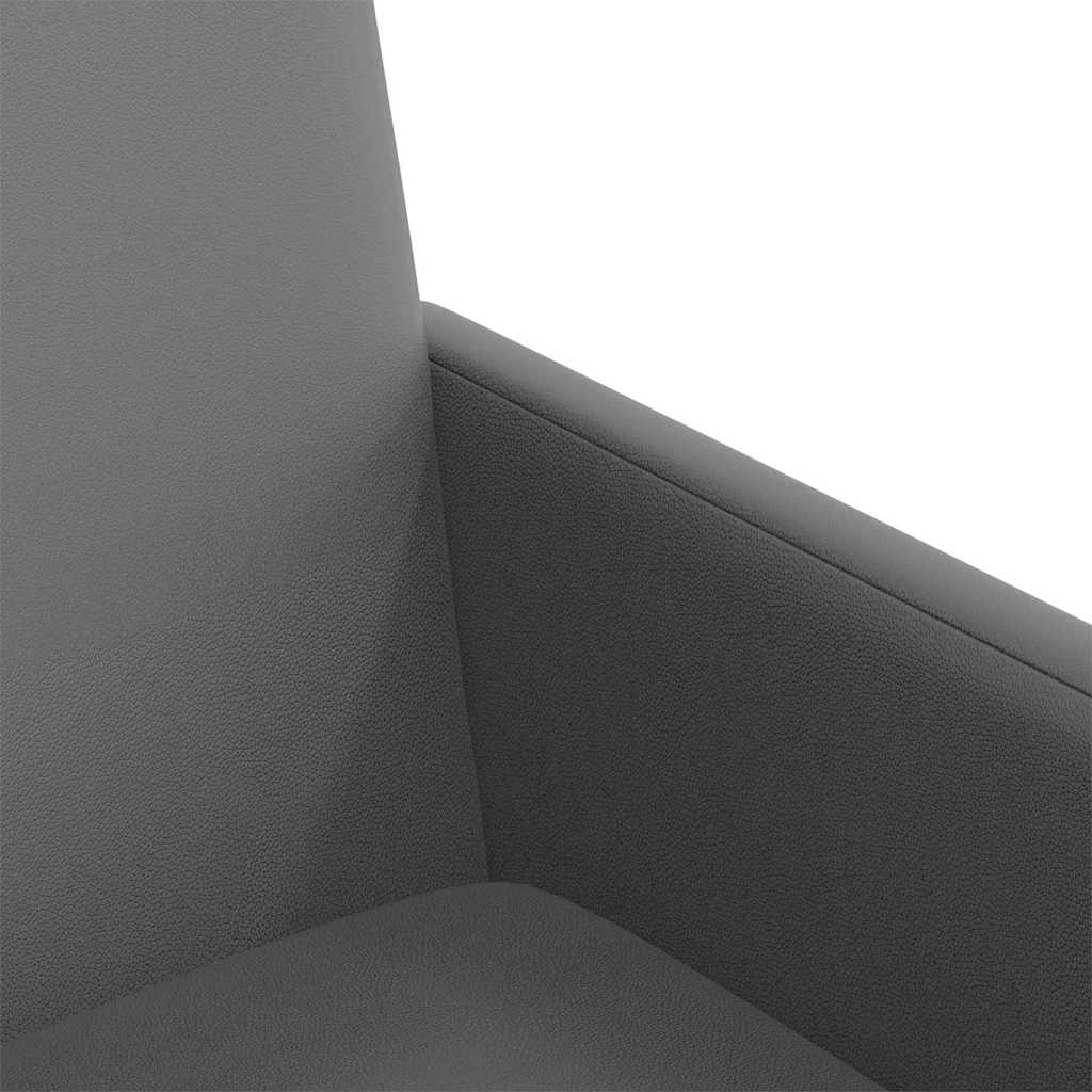 Sedie da pranzo 2 pcs Grigio 57 x 66 x 94 cm Pelle sintetica 42017819