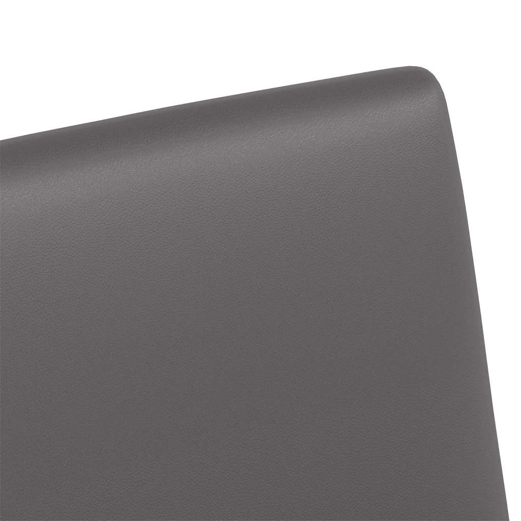 Sedie da pranzo 2 pcs Grigio 57 x 66 x 94 cm Pelle sintetica 42017819