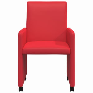 Sedie da pranzo 2 pcs Rosso 57 x 66 x 94 cm Pelle sintetica 42017821