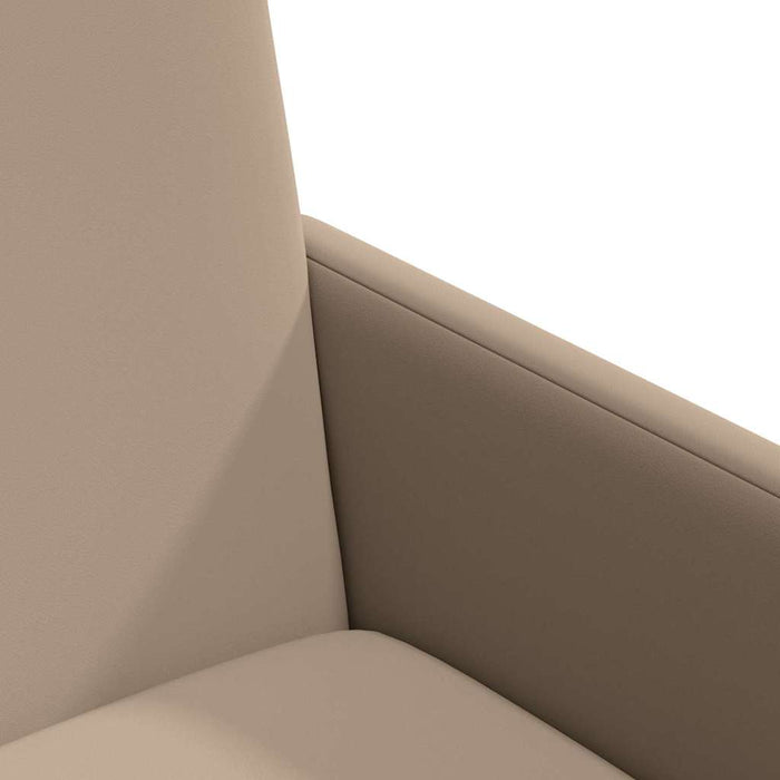 Sedie da pranzo con ruote 2 pcs Cappuccino 57 x 66 x 94 cm 42017822