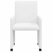 Sedie da pranzo 2 pcs Bianco 57 x 66 x 94 cm Pelle sintetica 42017824