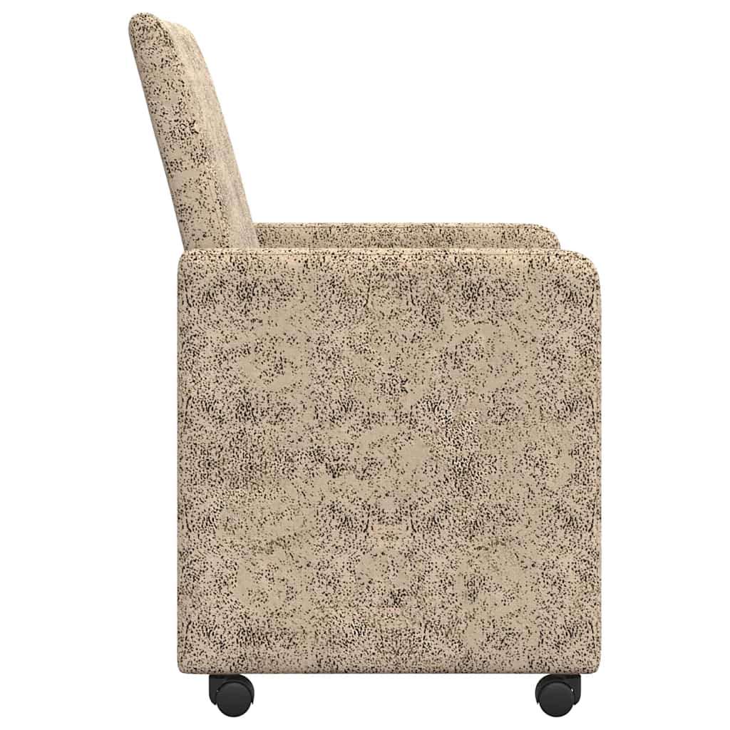 Sedie da pranzo con ruote 2 pcs Grigio chiaro 57 x 66 x 94 cm 42017826