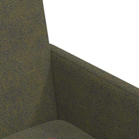 Sedie da pranzo con ruote 2 pcs Verde militare 57 x 66 x 94 cm 42017828