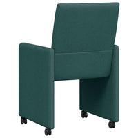 Sedie da pranzo 2 pcs Verde scuro 58 x 65 x 94 cm Tessuto 42017834