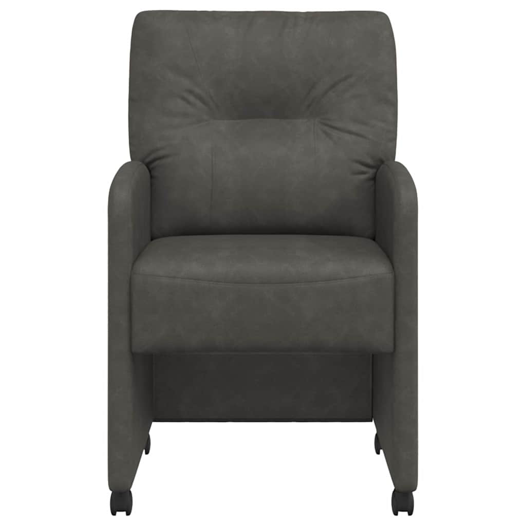 Sedie da pranzo 2 pcs Nero 57 x 67 x 95 cm Pelle sintetica 42017839