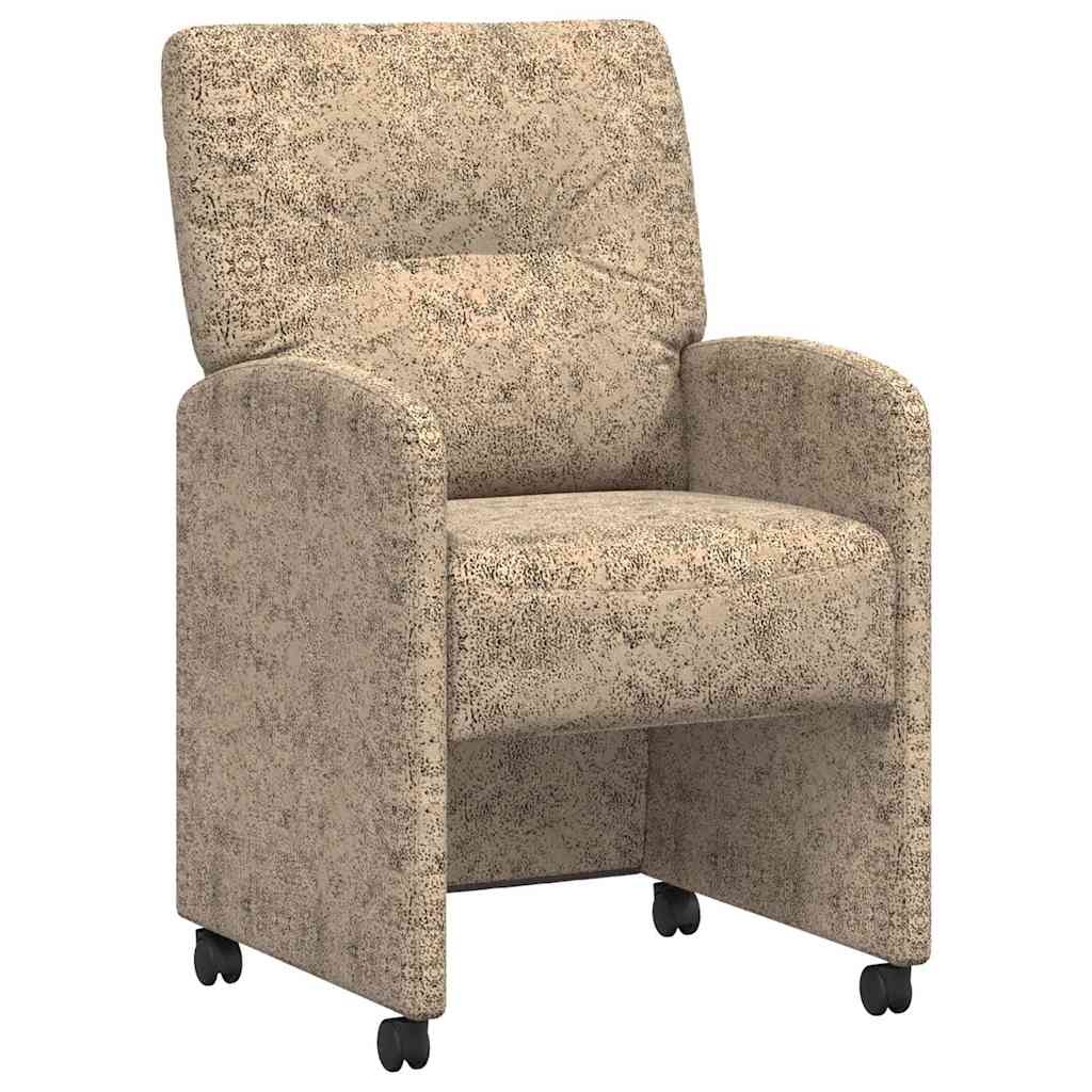 Sedie da pranzo con ruote 2 pcs Grigio chiaro 57 x 67 x 95 cm 42017844