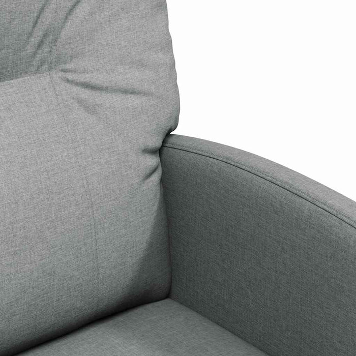 Sedie da pranzo 2 pcs Grigio chiaro 57 x 67 x 95 cm Tessuto 42017847