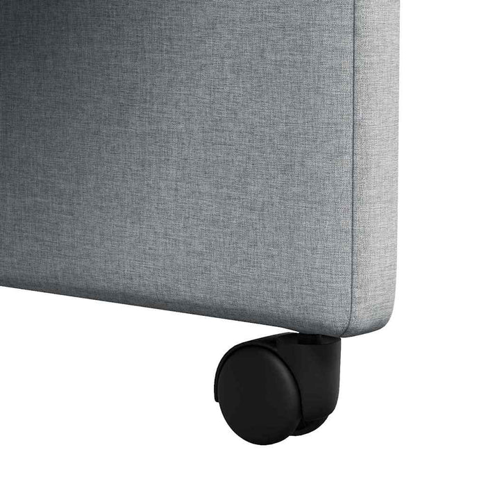 Sedie da pranzo 2 pcs Grigio chiaro 57 x 67 x 95 cm Tessuto 42017847