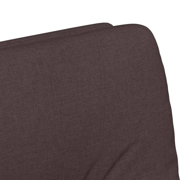 Sedie da pranzo 2 pcs Marrone scuro 57 x 67 x 95 cm Tessuto 42017851