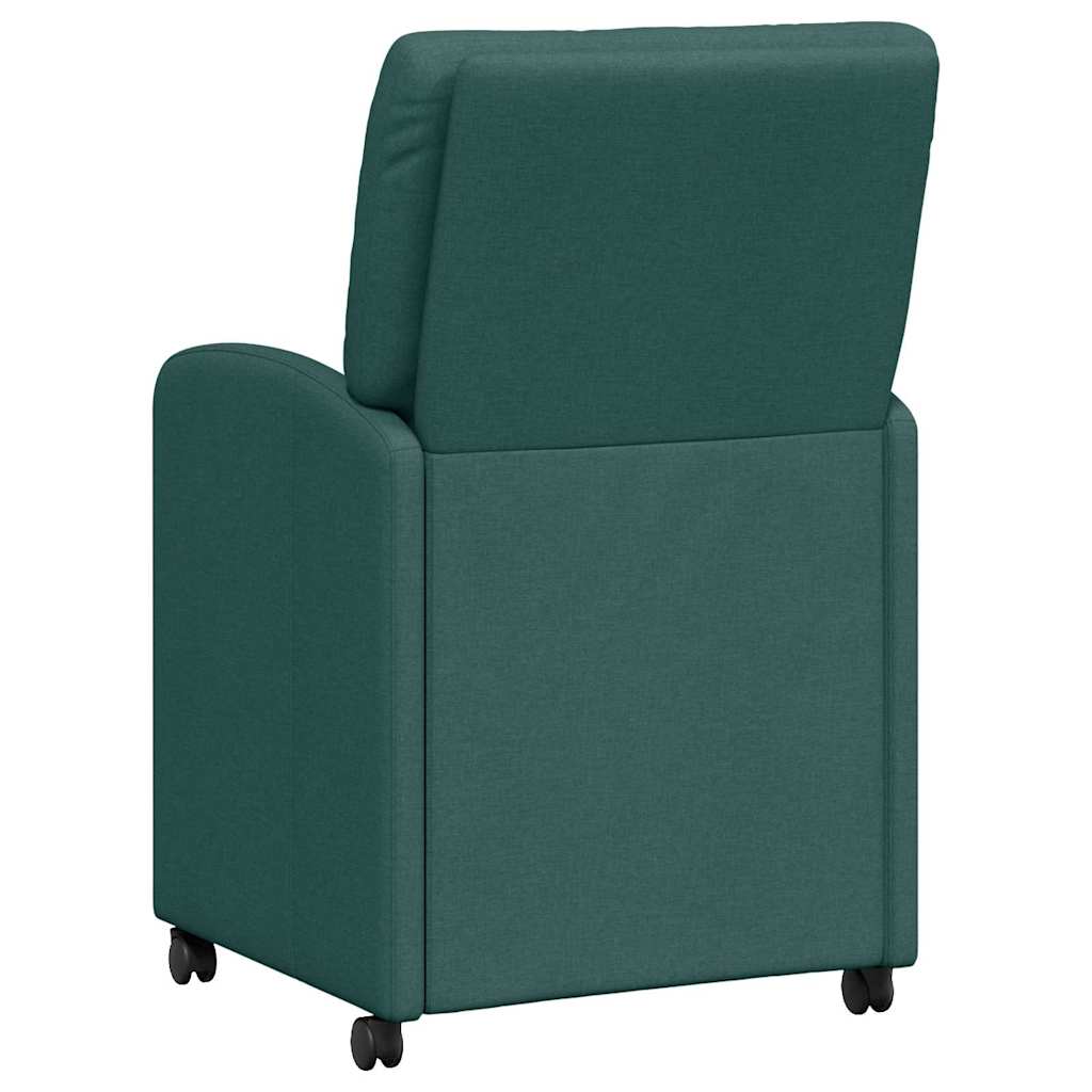 Sedie da pranzo 2 pcs Verde scuro 57 x 67 x 95 cm Tessuto 42017852
