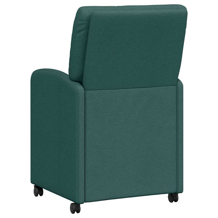 Sedie da pranzo 2 pcs Verde scuro 57 x 67 x 95 cm Tessuto 42017852
